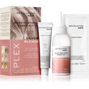 Revolution Haircare Plex Bond Restore Kit szett a hajszín élénkítéséért árnyalat Silver Blonde