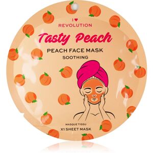 I Heart Revolution Tasty Peach nyugtató hatású gézmaszk az érzékeny arcbőrre 1 db