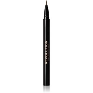 Makeup Revolution Hair Stroke Brow Pen szemöldök fixáló árnyalat Medium Brown 0,5 ml