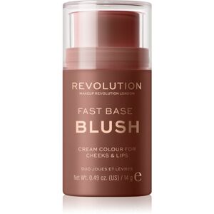 Makeup Revolution Fast Base tonizáló balzsam ajakra és arcra árnyalat Mauve 14 g