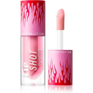 Makeup Revolution Hot Shot Flame Plumping dúsító ajakfény árnyalat Pink Heat 4,6 ml