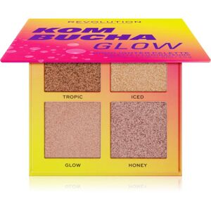 Makeup Revolution Hot Shot Kombucha highlight paletta árnyalat Glow 10 g