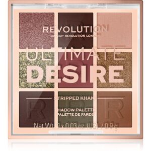 Makeup Revolution Ultimate Desire szemhéjfesték paletta árnyalat Stripped Khaki 8,1 g