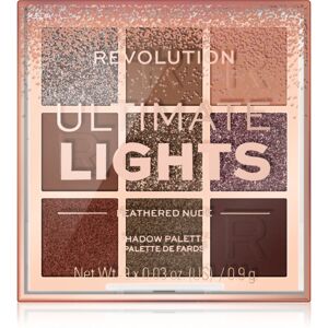 Makeup Revolution Ultimate Lights szemhéjfesték paletta árnyalat Nude 8,1 g