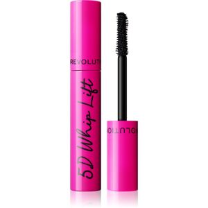 Makeup Revolution 5D Lash Whip Lift legyező hatású szempillaspirál a hosszú és dús pillákért árnyalat Black 12 ml