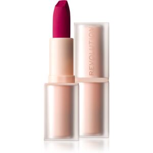 Makeup Revolution Lip Allure Soft Satin Lipstick krémes rúzs szatén finish-el árnyalat Material Girl Wine 3,2 g