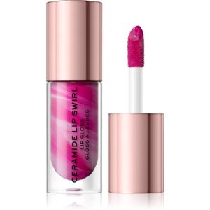 Makeup Revolution Ceramide Swirl hidratáló ajakfény árnyalat Berry Pink 4,5 ml
