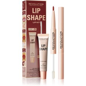 Makeup Revolution Lip Shape Kit ajakápoló készlet árnyalat Warm Nude 1 db