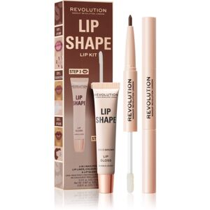 Makeup Revolution Lip Shape Kit ajakápoló készlet árnyalat Coco Brown 1 db