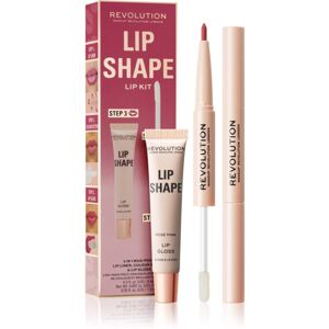 Makeup Revolution Lip Shape Kit ajakápoló készlet árnyalat Rose Pink 1 db