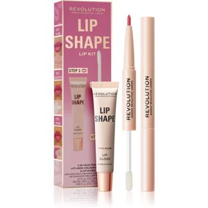 Makeup Revolution Lip Shape Kit ajakápoló készlet árnyalat Pink Nude 1 db