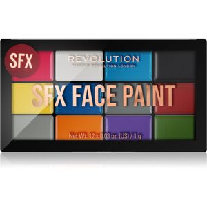 Makeup Revolution SFX Face Paint multifunkciós arc paletta az arcra 12x1 g