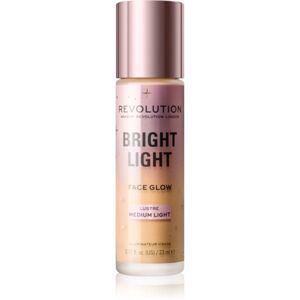 Makeup Revolution Bright Light világosító tonizáló fluid árnyalat Lustre Medium Light 23 ml