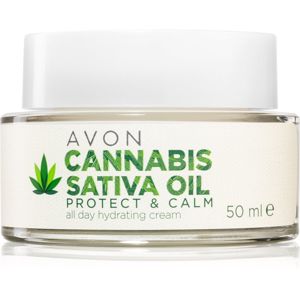 Avon Cannabis Sativa Oil Protect & Calm hidratáló krém kender olajjal 50 ml