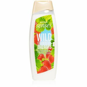 Avon Senses Wild Strawberry Dreams gyengéd tusfürdő gél eper illattal 500 ml