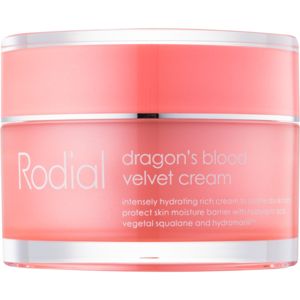Rodial Dragon's Blood Velvet Cream arckrém hialuronsavval száraz bőrre 50 ml
