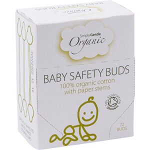 Simply Gentle Organic Baby Safety Buds fültisztítók újszülötteknek és kisgyermekeknek 72 db