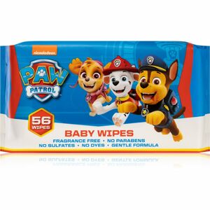 Nickelodeon Paw Patrol Baby Wipes finom nedves törlőkendők gyermekeknek 56 db