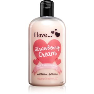 I love... Strawberry Cream tusoló és fürdő krém