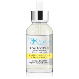 The Organic Pharmacy Four Acid Peel hámlasztó peeling szérum az élénk bőrért 30 ml