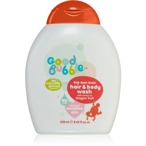 Good Bubble Hair & Body Wash Dragon Fruit tisztító emulzió és sampon gyermekeknek születéstől kezdődően Dragon Fruit 250 ml