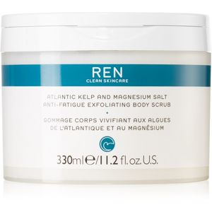 REN Atlantic Kelp And Magnesium Salt Anti-Fatigue Exfoliating Body Scrub energizáló testradír hidratáló hatással 330 ml