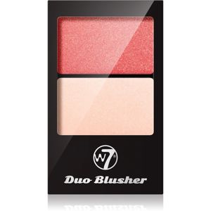 W7 Cosmetics Duo Blusher arcpirosító ecsettel árnyalat 02 7 g