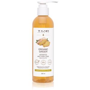 T-LAB Organics Organic Ginger Anti Hair Loss Shampoo erősítő sampon a ritkuló hajra 250 ml