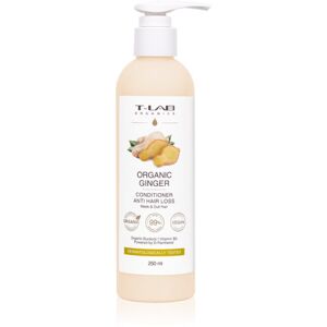 T-LAB Organics Organic Ginger Anti Hair Loss Conditioner erősítő kondicionáló a ritkuló hajra 250 ml