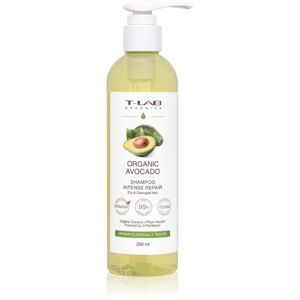 T-LAB Organics Organic Avocado Intense Repair Shampoo megújító sampon a sérült, töredezett hajra ml