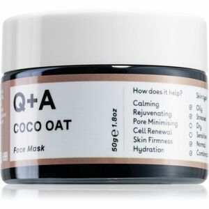 Q+A Coco Oat hidratáló arcmaszk 50 g