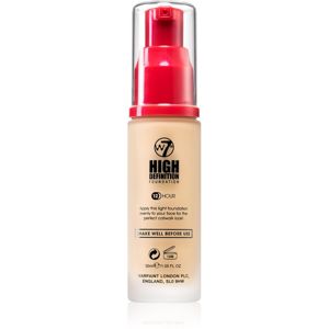 W7 Cosmetics HD hidratáló krémes make-up árnyalat Vanilla 30 ml