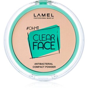 LAMEL OhMy Clear Face kompakt púder antibakteriális adalékkal árnyalat 401 Light Natural 6 g