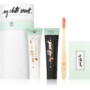 My White Secret Smile Beauty Care Gift Pack fogápoló készlet (a ragyogó mosolyért)