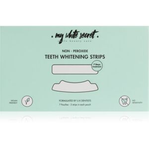 My White Secret Non - Peroxide Teeth Whitenings Strips fogfehérítő szalag a fogakra 7 db