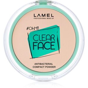 LAMEL OhMy Clear Face kompakt púder antibakteriális adalékkal árnyalat 405 Sand Beige 6 g