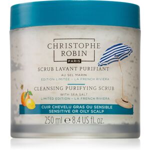 Christophe Robin Cleansing Purifying Scrub with Sea Salt La French Riviera tisztító sampon peeling hatással limitált kiadás 250 ml