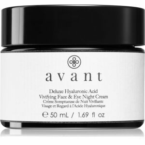 Avant Age Nutri-Revive Deluxe Hyaluronic Acid Vivifying Face & Eye Night Cream hidratáló éjszakai krém a ráncok ellen az arcra és a szemekre 50 ml