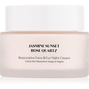 flânerie Jasmine Sunset Rose Quartz erősítő éjszakai krém az arcra és a szemekre 45 ml