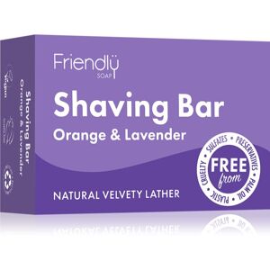 Friendly Soap Shaving Bar Orange & Lavender természetes szappan borotválkozáshoz 95 g