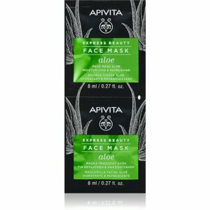 Apivita Express Beauty Aloe felfrissítő hidratáló maszk az arcra 2x8 ml