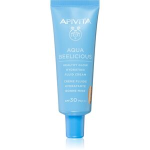 Apivita Aqua Beelicious gyengéd tonizáló fluid az élénk bőrért SPF 30 40 ml