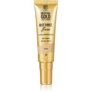Dripping Gold But First Base bőrélénkítő bázis make-up alá árnyalat Caramel 30 ml