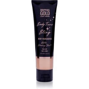 Dripping Gold Luxury Tanning Body Tune Bling krémes élénkítő készítmény testre és arcra 100 ml