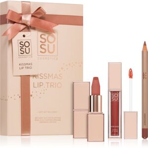 SOSU Cosmetics Kissmas Lip Trio ajándékszett (az ajkakra)