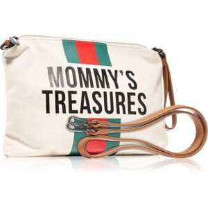 Childhome Mommy's Treasures Off White Stripes Green/Red tok akasztóval