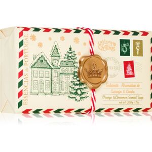 Essencias de Portugal + Saudade Christmas Village Postcard Szilárd szappan 200 g