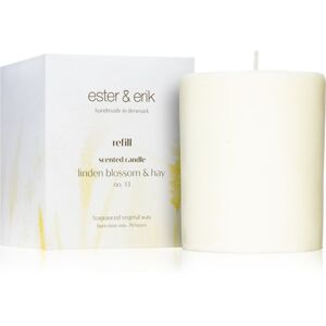 ester & erik scented candle linden blossom & hay (no. 13) illatgyertya utántöltő 350 g