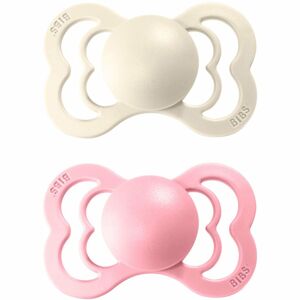 BIBS Supreme Natural Rubber Size 1: 0+ months cumi Ivory / Baby Pink 2 db