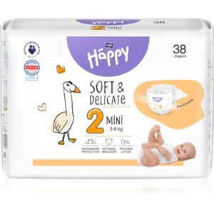 Bella Baby Happy Soft&Delicate Size 2 Mini eldobható pelenkák 3-6 kg 38 db